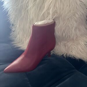 Nordstrom Elegant Red Ankle Booties